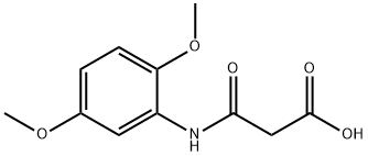 2,5-Dimethoxyphenylcarbamoylacetic acid 结构式