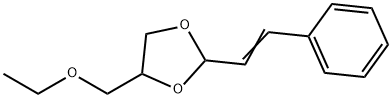4-(ethoxymethyl)-2-(2-phenylethenyl)-1,3-dioxolane 结构式
