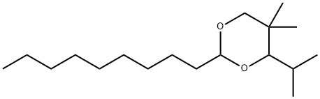 5,5-dimethyl-2-nonyl-4-propan-2-yl-1,3-dioxane 结构式