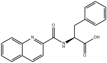 3-phenyl-2-(quinoline-2-carbonylamino)propanoic acid 结构式