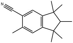 2,3-Dihydro-1,1,2,3,3,6-hexamethyl-1H-indene-5-carbonitrile 结构式