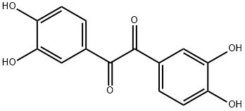 1,2-双(3,4-二羟基苯基)乙烷-1,2-二酮 结构式