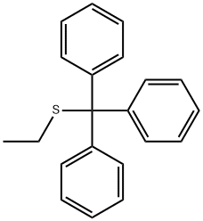 (ethylsulfanyl-diphenyl-methyl)benzene 结构式