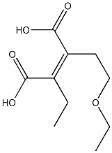 (Z)-2-(2-ethoxyethyl)-3-ethyl-but-2-enedioic acid 结构式