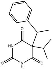 5-(1-phenylethyl)-5-propan-2-yl-1,3-diazinane-2,4,6-trione 结构式