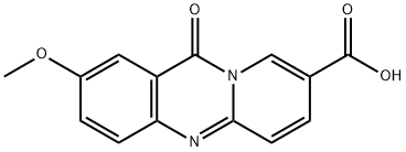 2-methoxy-11-oxo-11H-pyrido(2,1-b)quinazoline-8-carboxylic acid 结构式
