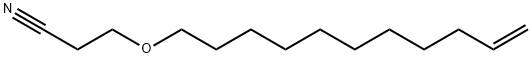 3-(10-undecenyloxy)propiononitrile 结构式