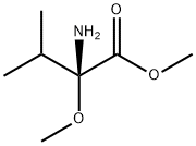 Valine,  2-methoxy-,  methyl  ester 结构式