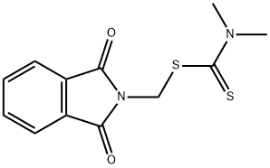 1-[(1,3-dioxoisoindol-2-yl)methylsulfanyl]-N,N-dimethyl-methanethioami de 结构式