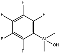 Dimethyl(pentafluorophenyl)silanol 结构式