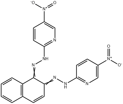 1-(5-nitropyridin-2-yl)-2-[1-(5-nitropyridin-2-yl)diazenylnaphthalen-2 -yl]hydrazine 结构式