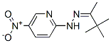 N-(3,3-dimethylbutan-2-ylideneamino)-5-nitro-pyridin-2-amine 结构式