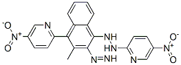 2-[3-methyl-4-(5-nitropyridin-2-yl)diazenyl-naphthalen-1-yl]-1-(5-nitr opyridin-2-yl)hydrazine 结构式