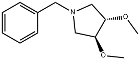 3,4-DIMETHOXY-1-(PHENYLMETHYL)-PYRROLIDINE 结构式