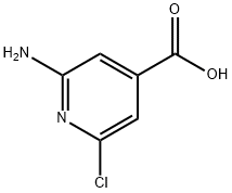 2-氨基-6-氯异烟酸 结构式