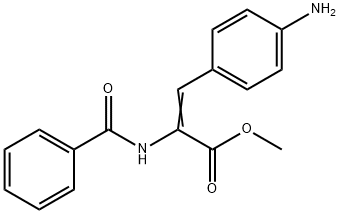 methyl 3-(4-aminophenyl)-2-benzamido-prop-2-enoate 结构式
