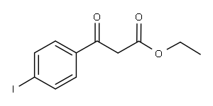 (4-碘苯甲酰基)乙酸乙酯 结构式