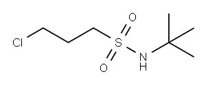 N-叔丁基-3-氯丙烷-1-磺酰胺 结构式