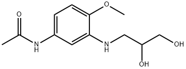 N-[3-[(2,3-dihydroxypropyl)amino]-4-methoxyphenyl]acetamide 结构式