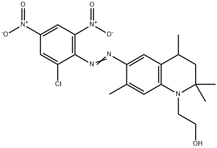 6-[(2-chloro-4,6-dinitrophenyl)azo]-3,4-dihydro-2,2,4,7-tetramethyl-2H-quinoline-1-ethanol 结构式