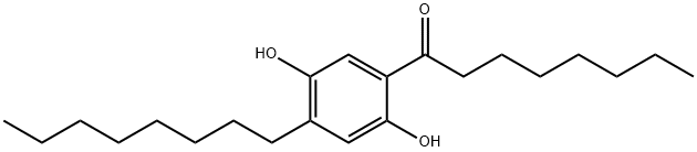 1-(2,5-Dihydroxy-4-octylphenyl)-1-octanone 结构式