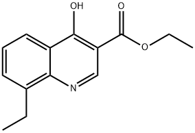 8-ETHYL-4-HYDROXYQUINOLINE-3-CARBOXYLIC ACID ETHYL ESTER 结构式