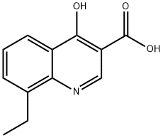 8-ETHYL-4-HYDROXYQUINOLINE-3-CARBOXYLIC ACID 结构式