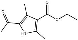 3-吡咯羧酸,5-乙酰基-2,4-二甲基-,乙酯 结构式