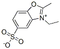 3-ethyl-2-methyl-5-sulphonatobenzoxazolium 结构式