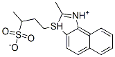 2-methyl-3-(3-sulphonatobutyl)naphtho[1,2-d]thiazolium 结构式