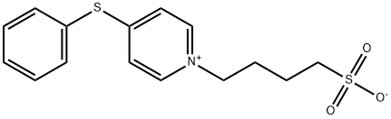 4-(phenylthio)-1-(4-sulphonatobutyl)pyridinium 结构式