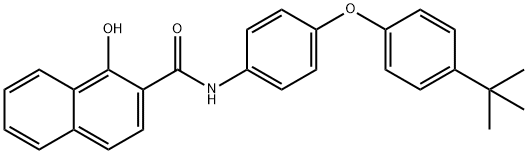 N-[4-(4-tert-Butylphenoxy)phenyl]-1-hydroxy-2-naphthamide 结构式