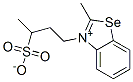 2-methyl-3-(3-sulphonatobutyl)benzoselenazolium 结构式