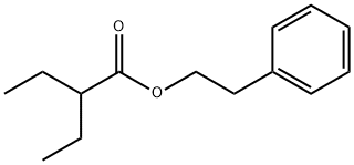 2-乙基丁酸-2-苯基乙酯 结构式