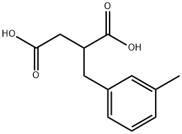 2-(3-甲基苄基)琥珀酸 结构式