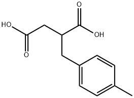 2-(4-甲苄基)丁二酸 结构式