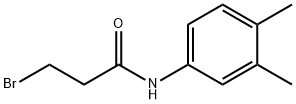 3-bromo-N-(3,4-dimethylphenyl)propanamide 结构式