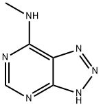 1H-1,2,3-Triazolo[4,5-d]pyrimidin-7-amine, N-methyl- (9CI) 结构式