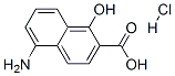 5-amino-1-hydroxy-2-naphthoic acid hydrochloride 结构式