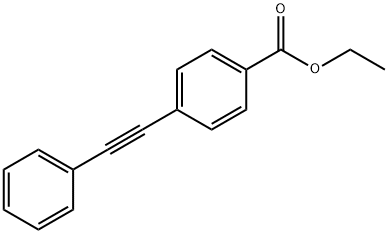 4-(苯乙炔基)苯甲酸乙酯 结构式