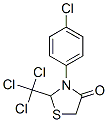 3-(4-chlorophenyl)-2-(trichloromethyl)thiazolidin-4-one 结构式
