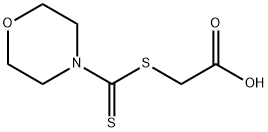 2-(morpholine-4-carbothioylsulfanyl)acetic acid 结构式