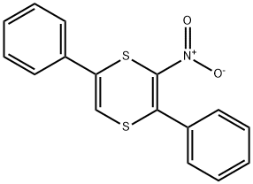 3-nitro-2,5-diphenyl-1,4-dithiine 结构式