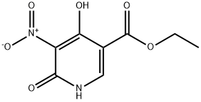 4,6-Dihydroxy-5-nitropyridine-3-carboxylic acid ethyl ester 结构式