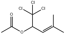 4-methyl-1-(1,1,1-trichloromethyl)but-2-enyl acetate 结构式