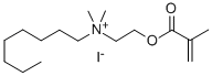 N-(2-(甲基丙烯酰)乙基)-N,N-二甲基-1-辛胺碘化物 结构式