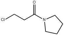 3-氯-1-(1-吡咯烷基)-1-丙酮 结构式