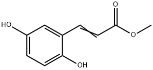 2,5-二羟基肉桂酸甲酯 结构式