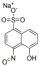 5-Hydroxy-4-nitroso-1-naphthalenesulfonic acid sodium salt 结构式