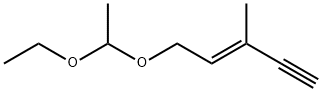 (3E)-5-(1-乙氧基乙氧基)-3-甲基-3-戊炔-1-烯 结构式